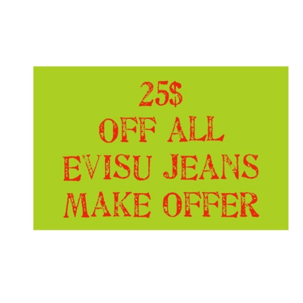 Men Evisu Jeans